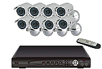 8 sharp night vision cameras W/ network DVR system